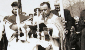 Procesie: požehnanie siatin a Božie telo, kaplán Ignác Žemba (1950 - 1953)